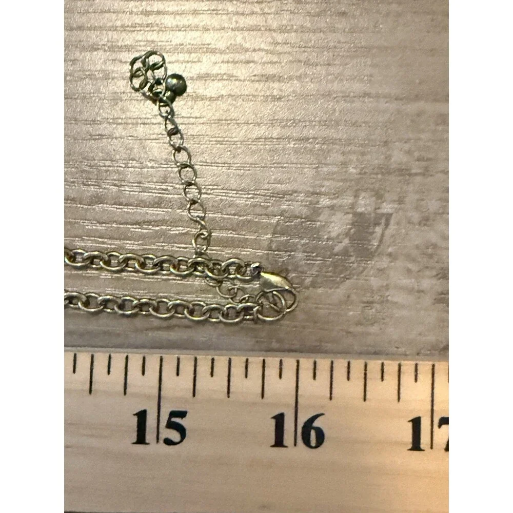 Vintage Owl Pendant Brass Toned Necklace 32